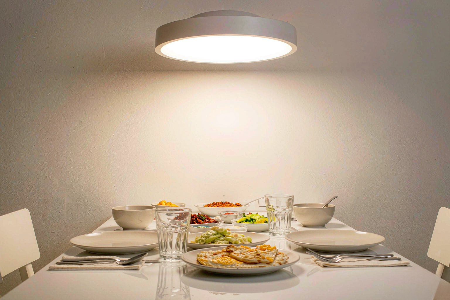 三叶造型LED吸顶灯 卧室款